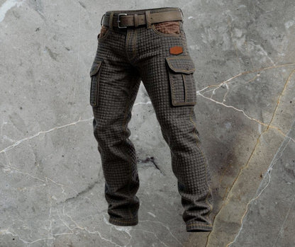 Alexander | Pantaloni cargo uomo slim fit con tasche laterali