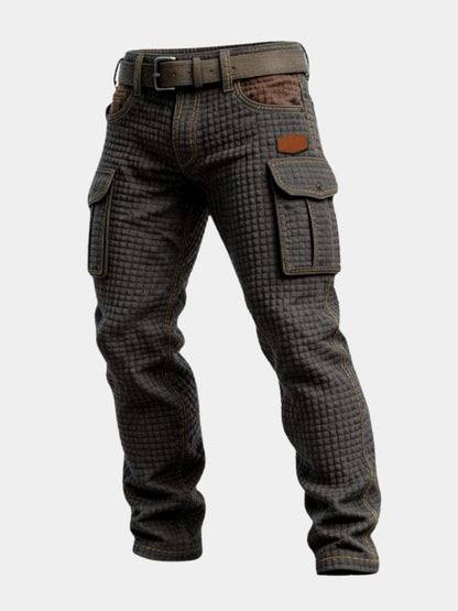 Alexander | Pantaloni cargo uomo slim fit con tasche laterali