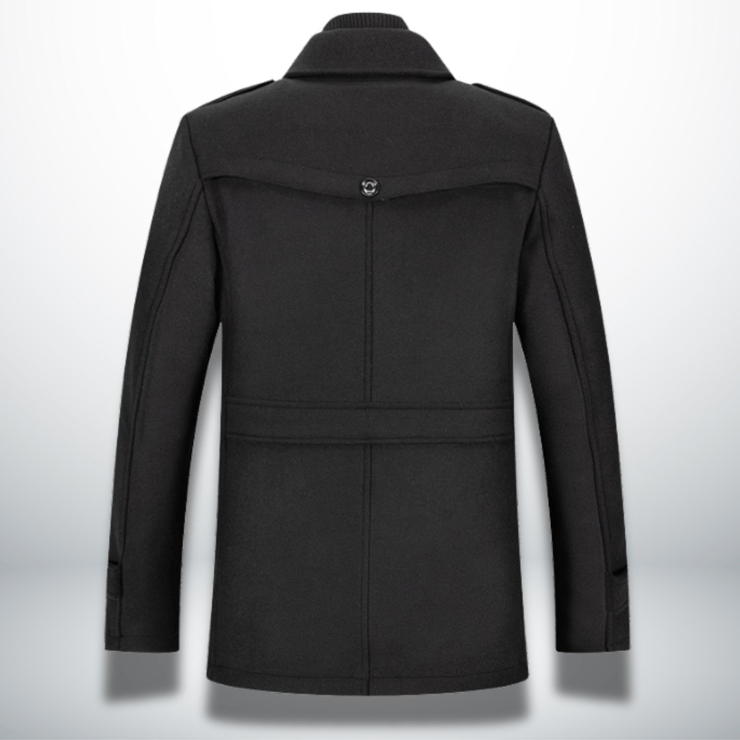 Cappotto Invernale Elegante Slim Fit con Collo Alto