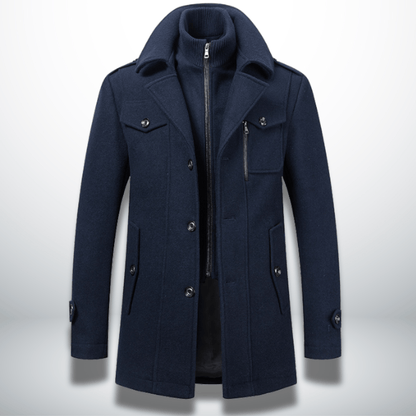 Cappotto Invernale Elegante Slim Fit con Collo Alto