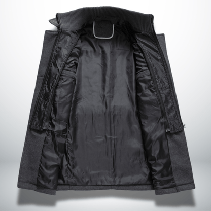 Cappotto Invernale Elegante Slim Fit con Collo Alto