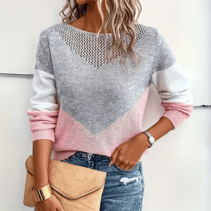 Maglione Donna Casual Oversize Rosa, Ampio e Drappeggiato