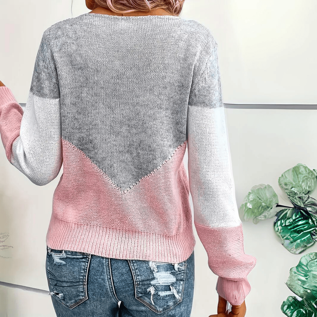 Maglione Donna Casual Oversize Rosa, Ampio e Drappeggiato
