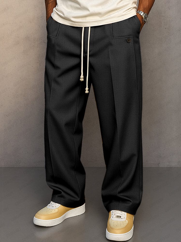 Pantaloni Uomo Arthur Urban Relax Fit | Vita Regolabile e Piega Frontale