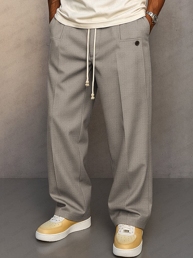 Pantaloni Uomo Arthur Urban Relax Fit | Vita Regolabile e Piega Frontale
