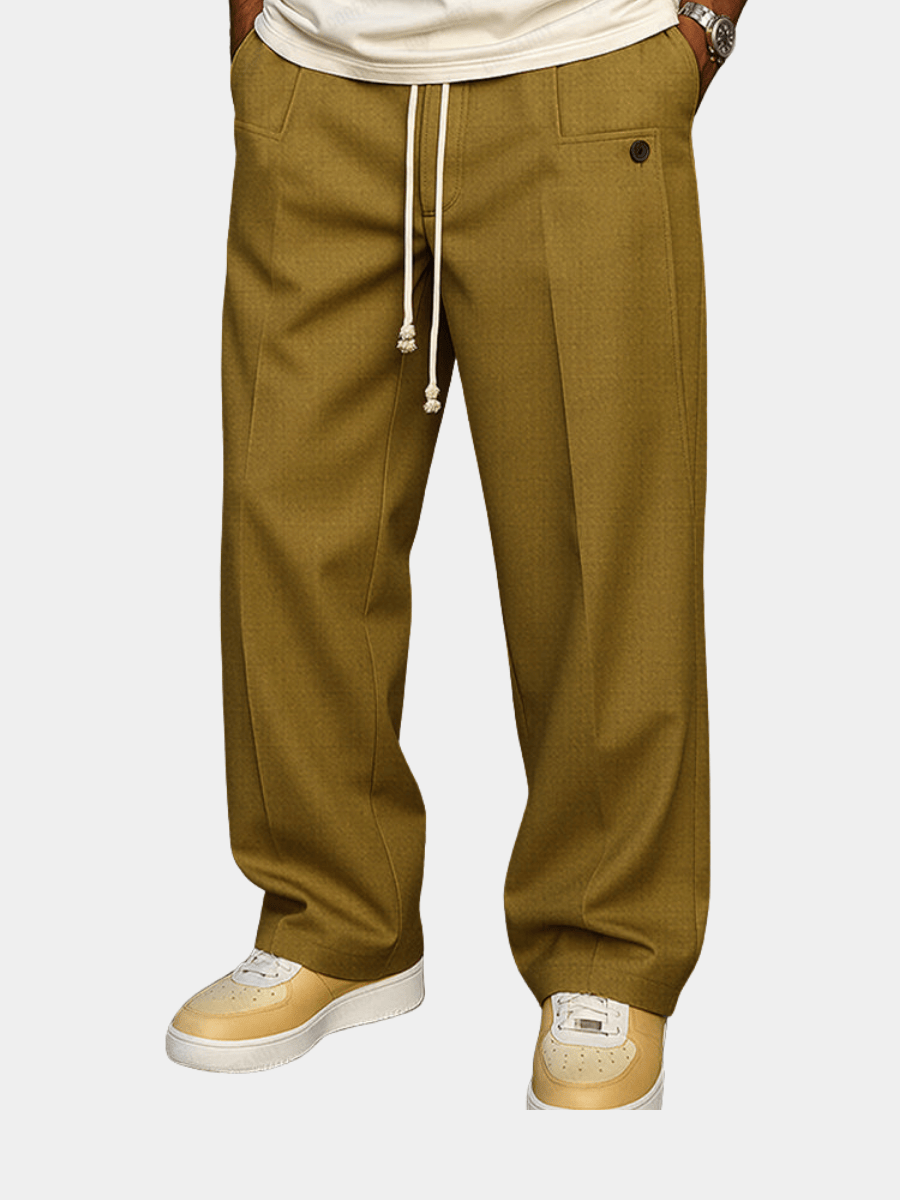 Pantaloni Uomo Arthur Urban Relax Fit | Vita Regolabile e Piega Frontale