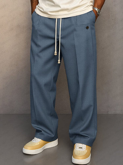 Pantaloni Uomo Arthur Urban Relax Fit | Vita Regolabile e Piega Frontale