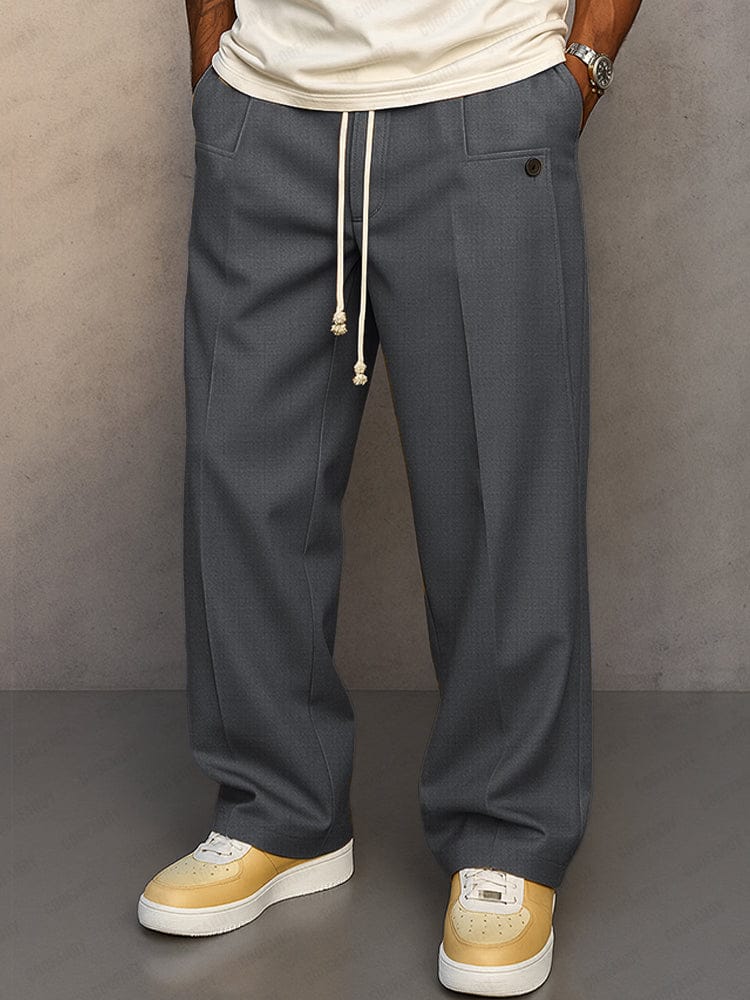 Pantaloni Uomo Arthur Urban Relax Fit | Vita Regolabile e Piega Frontale