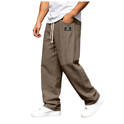 Pantaloni Uomo Marco per il Tempo Libero | Gamba Dritta e Vita Elastica