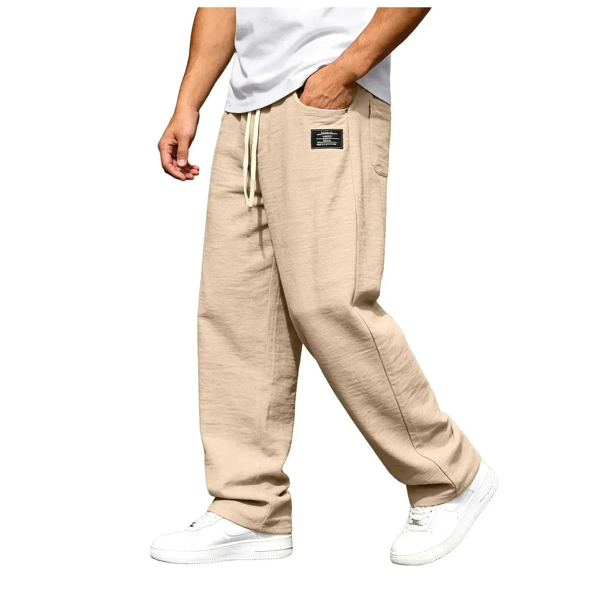 Pantaloni Uomo Marco per il Tempo Libero | Gamba Dritta e Vita Elastica
