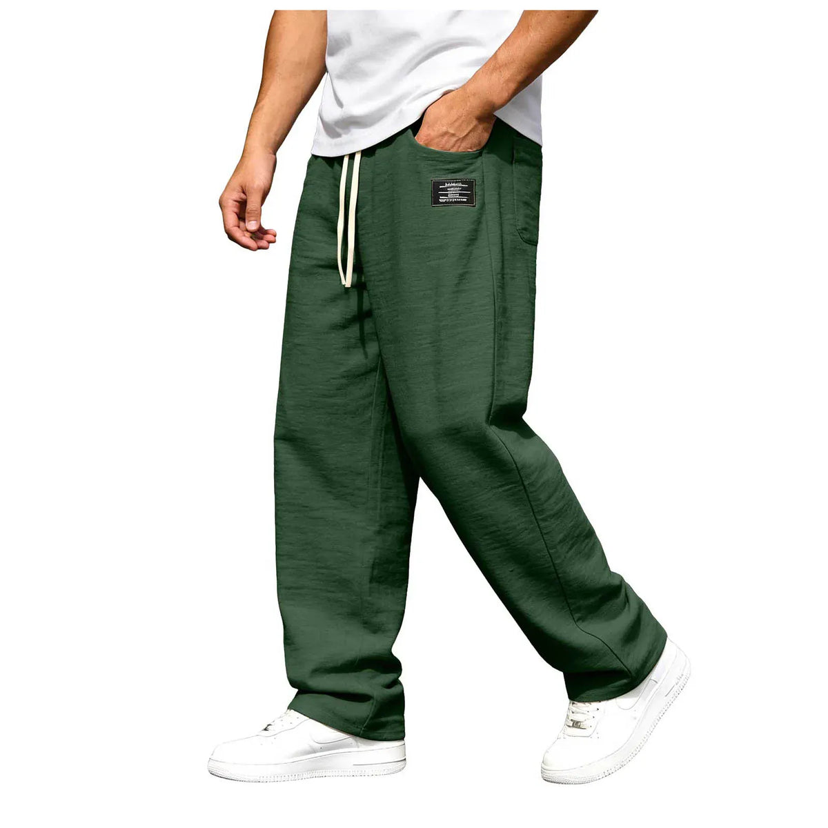 Pantaloni Uomo Marco per il Tempo Libero | Gamba Dritta e Vita Elastica