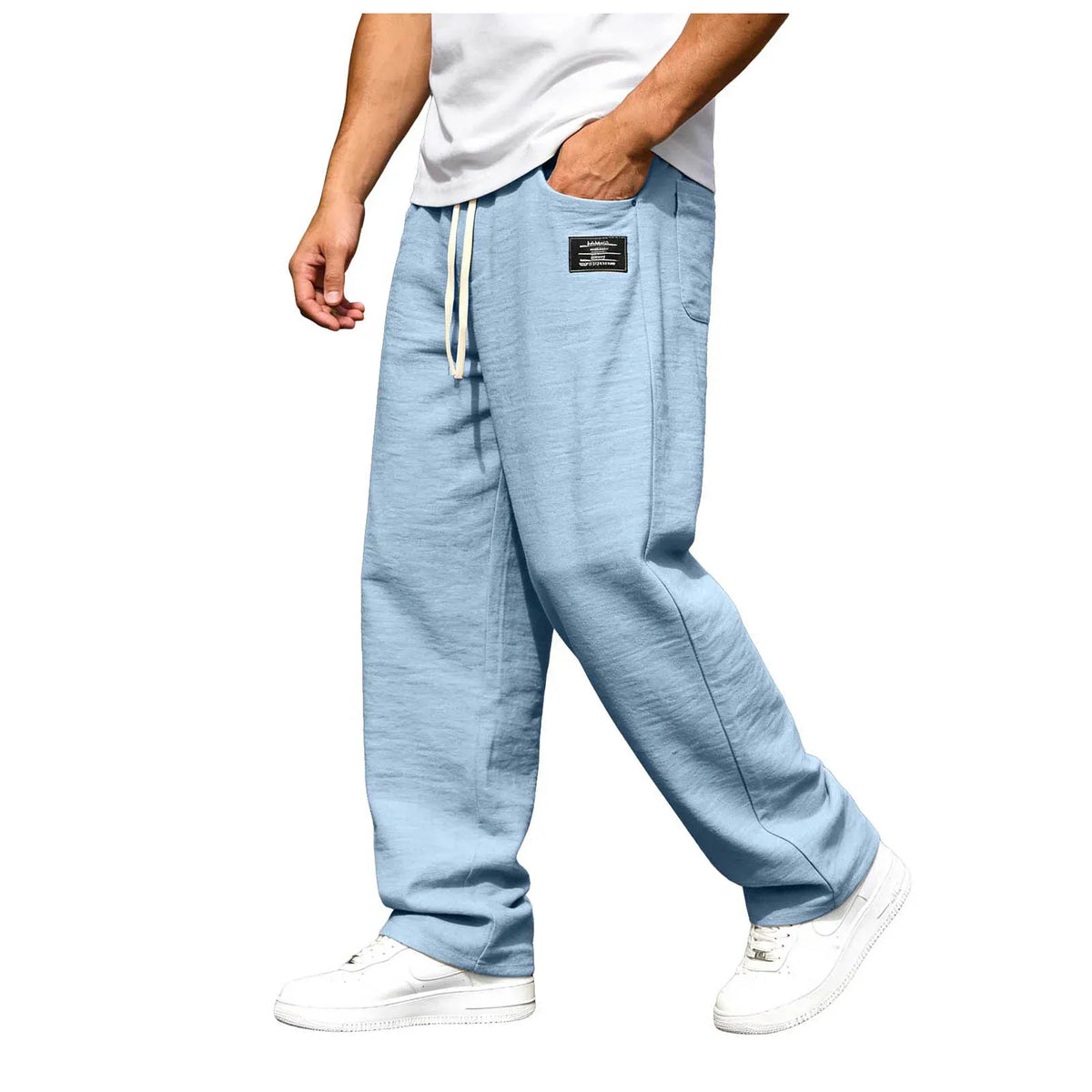 Pantaloni Uomo Marco per il Tempo Libero | Gamba Dritta e Vita Elastica