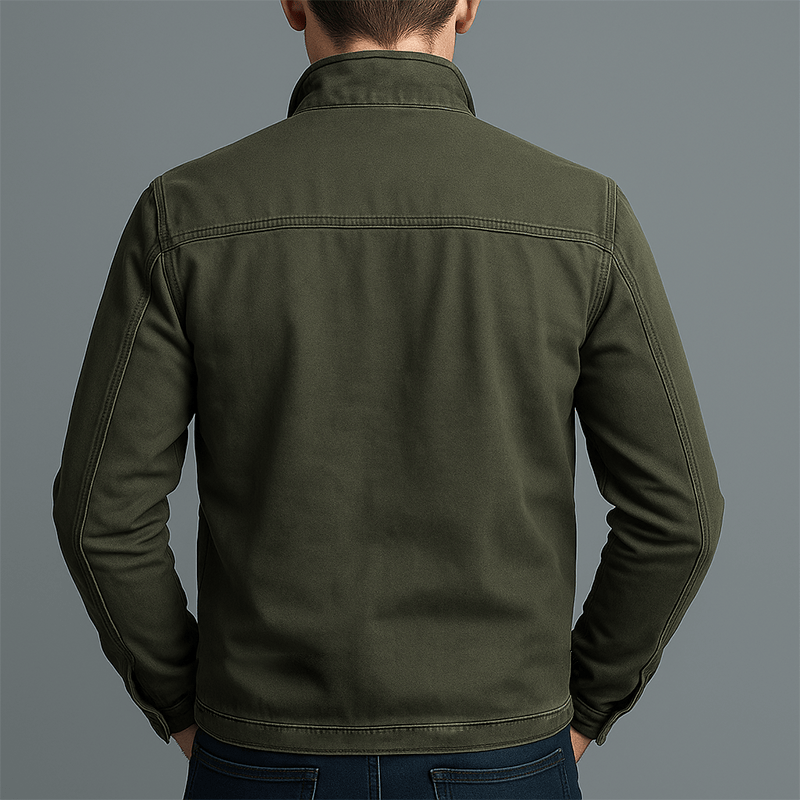 Giacca Vintage Marion in Cotone Lavato | Zip e Linea Rilassata