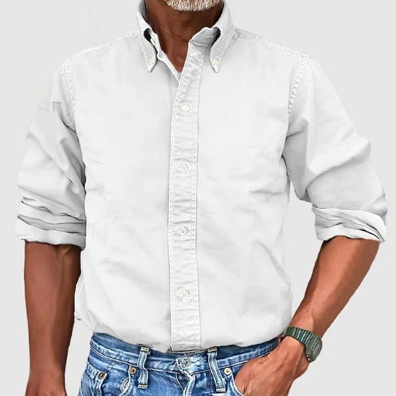 Stephen | Camicia Oxford Uomo Classica per Lavoro e Weekend