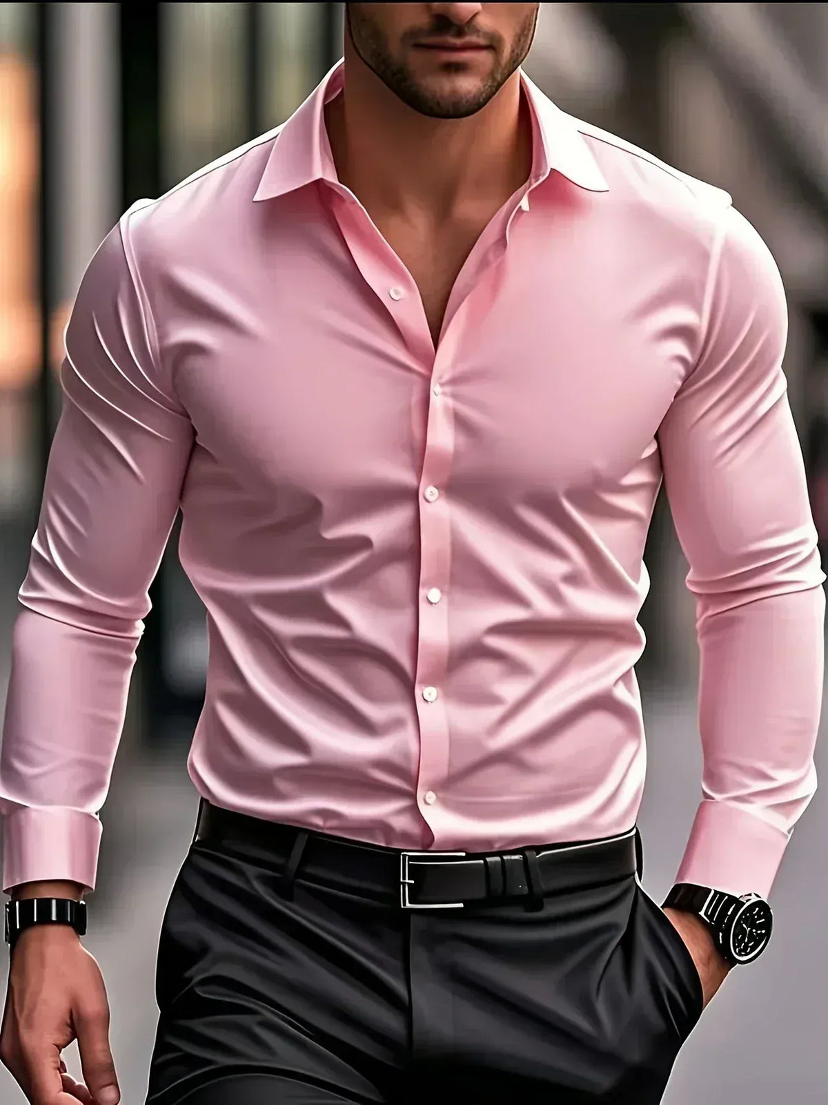 Aladár | Camicia Elegante con Bottoni e Taglio Moderno