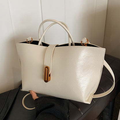 Borsa Tote Amalfi con Tracolla | Lucida, Capiente e da Lavoro