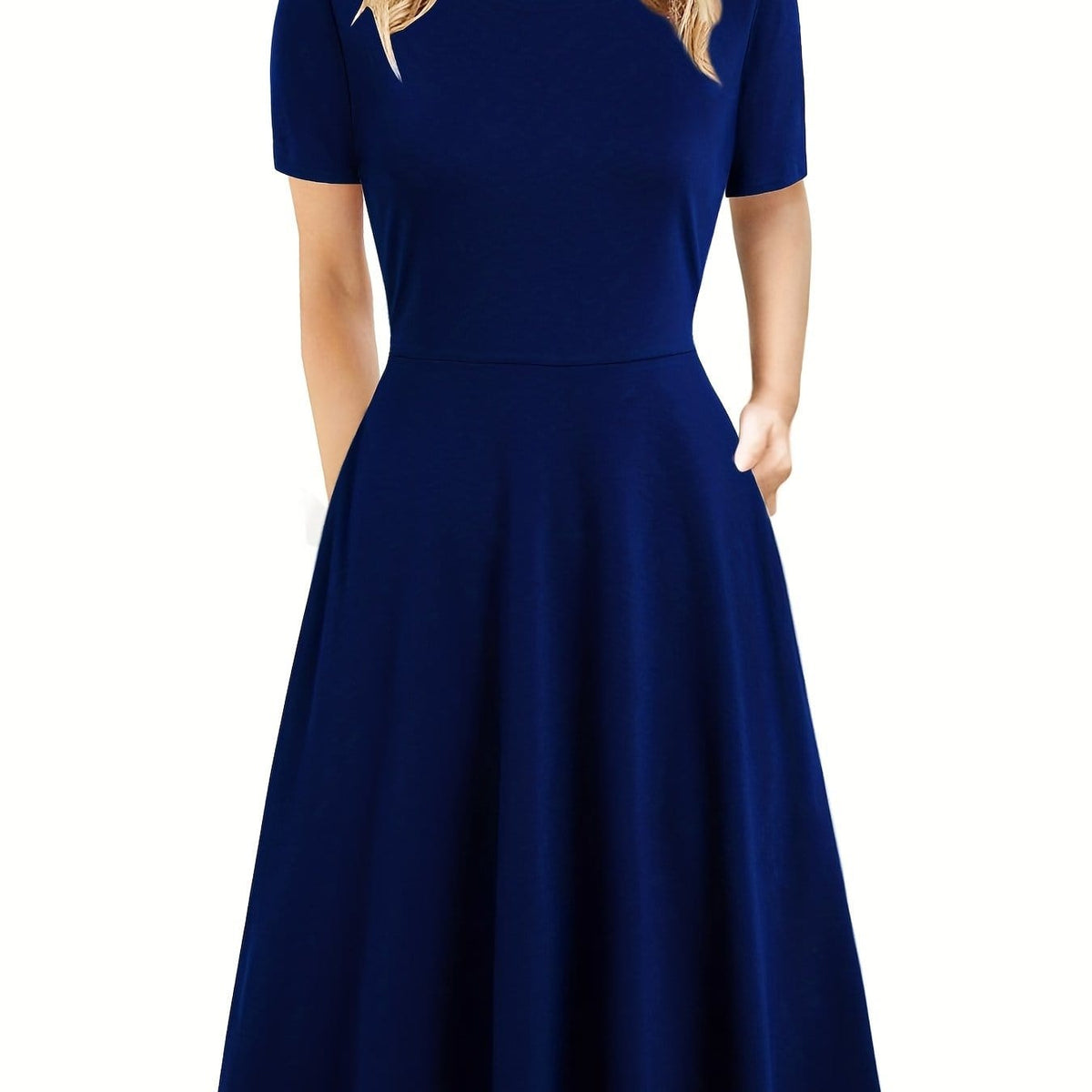 Abito Midi in Seta Antonia con Scollo a V e Spalline Sottili