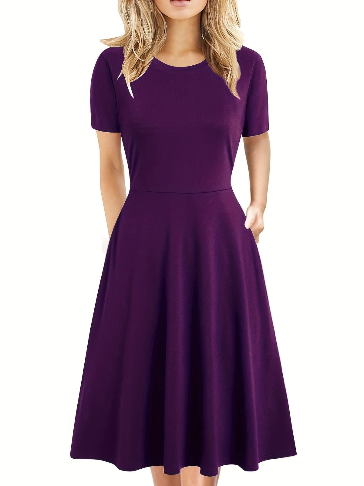 Abito Midi in Seta Antonia con Scollo a V e Spalline Sottili