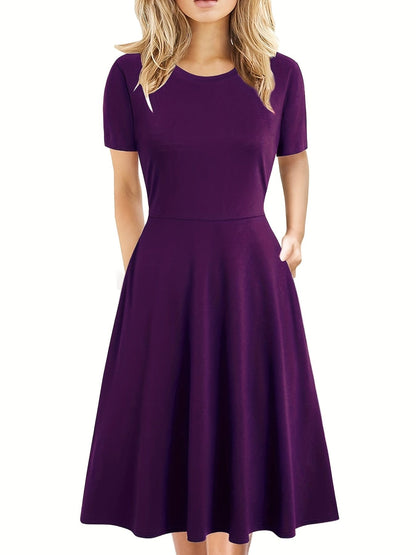 Abito Midi in Seta Antonia con Scollo a V e Spalline Sottili