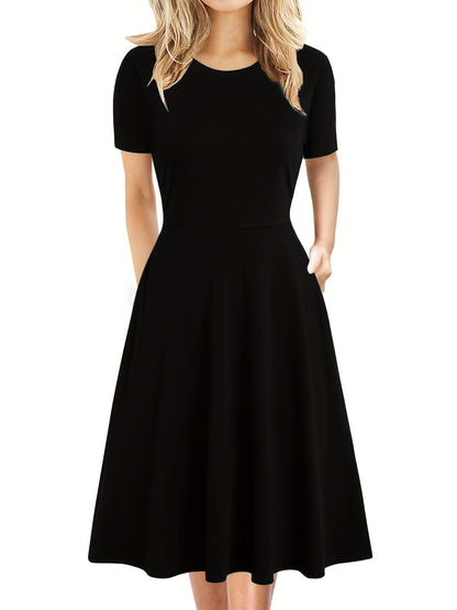 Abito Midi in Seta Antonia con Scollo a V e Spalline Sottili