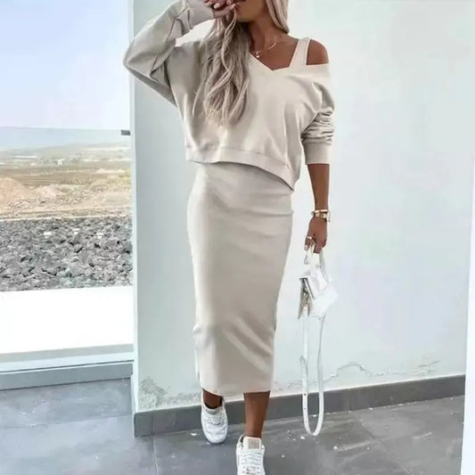 Abito Midi da Donna Oversize — vista frontale