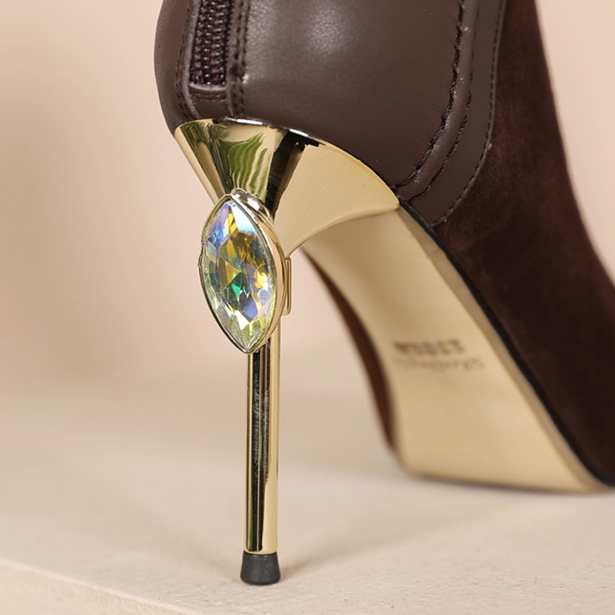Agnella | Stivaletti in Camoscio con Tacco Stiletto