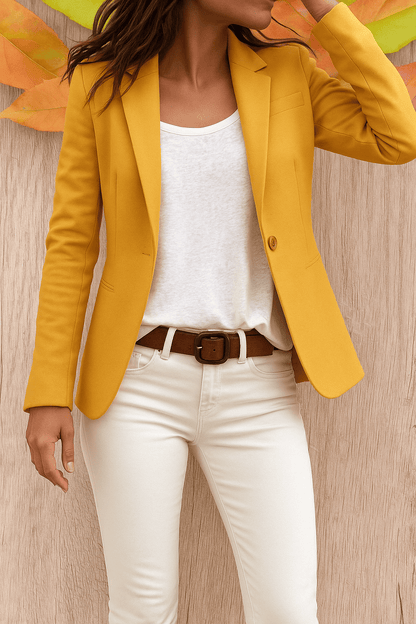 Blazer Donna Aderente e Strutturato per l’Ufficio, Formale