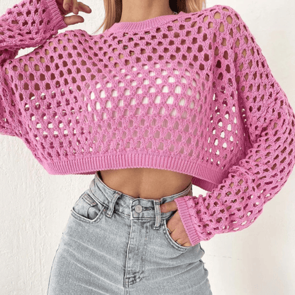 Blusa Donna in Maglia Agnese, Leggera e Senza Cuciture da Ufficio