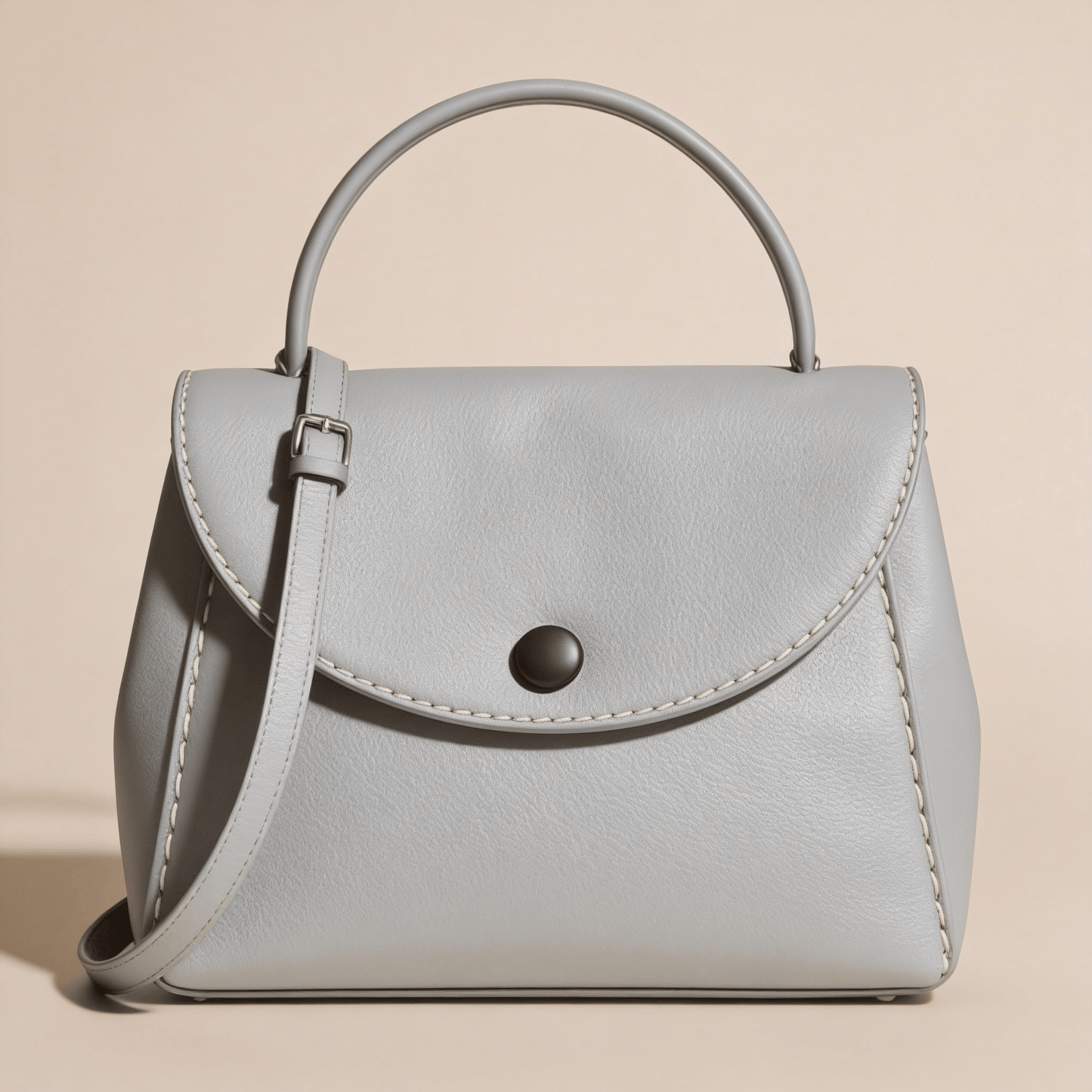 Borsa a Mano Savellini Aria Piccola Grigio Carrara