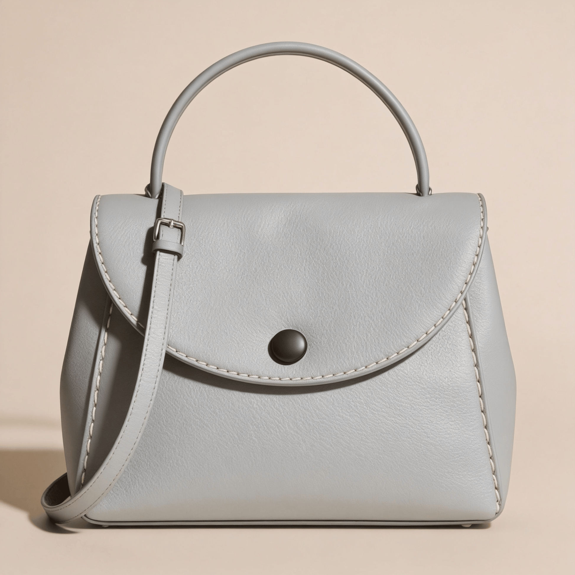 Borsa a Mano Savellini Aria Piccola Grigio Carrara