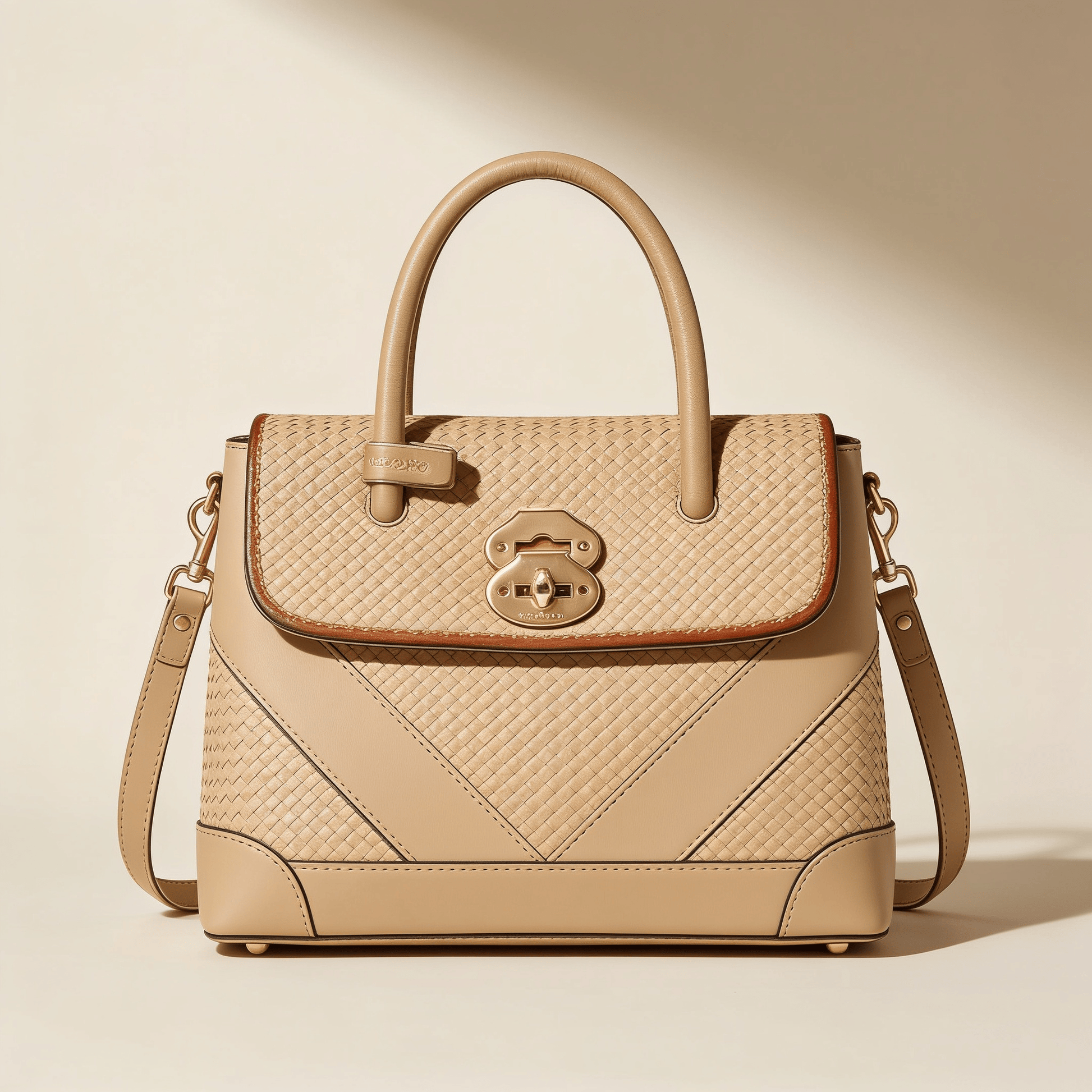 Vera Piccola Stampata Beige Sabbia