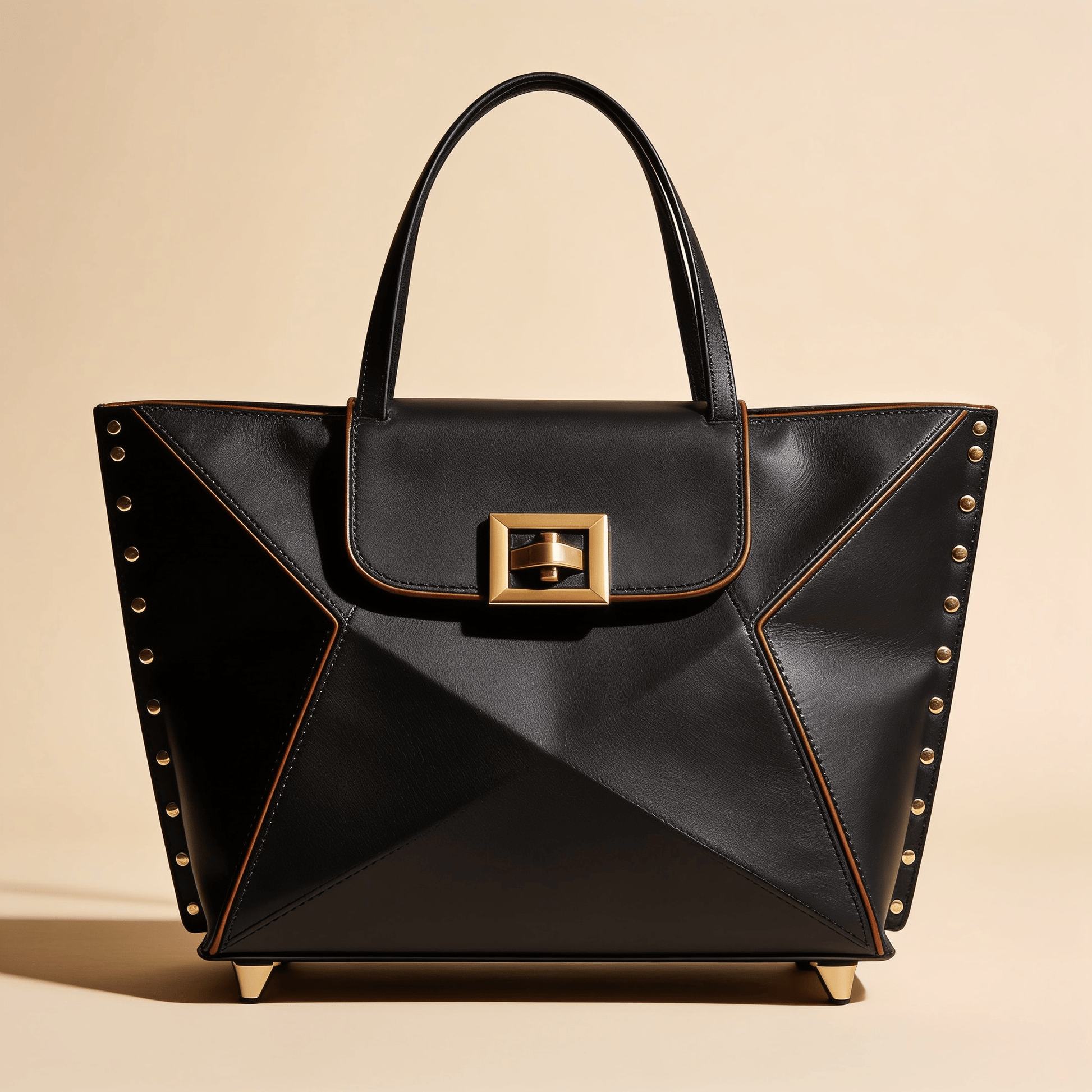 Borsa Shopper Savellini Mila in Ecopelle Stampata — Nero