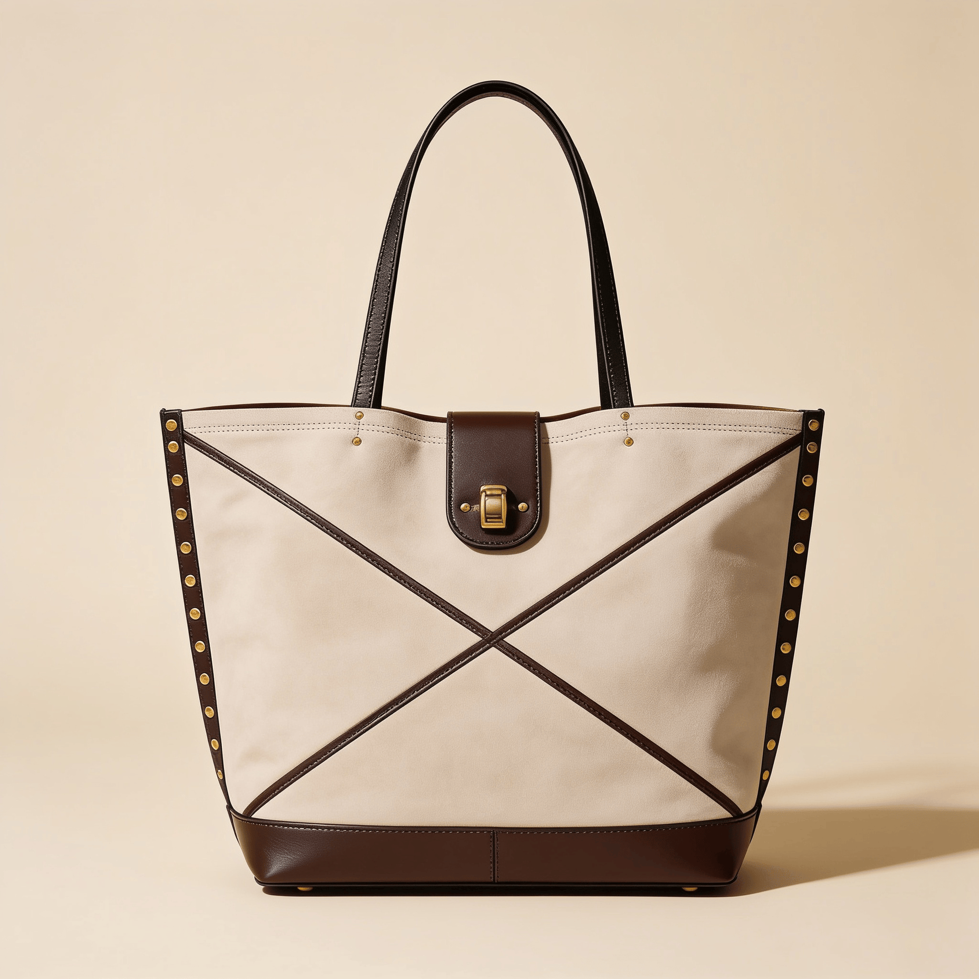 Borsa Shopper Savellini Mila in Pelle di Cactus — Grigio Pietra