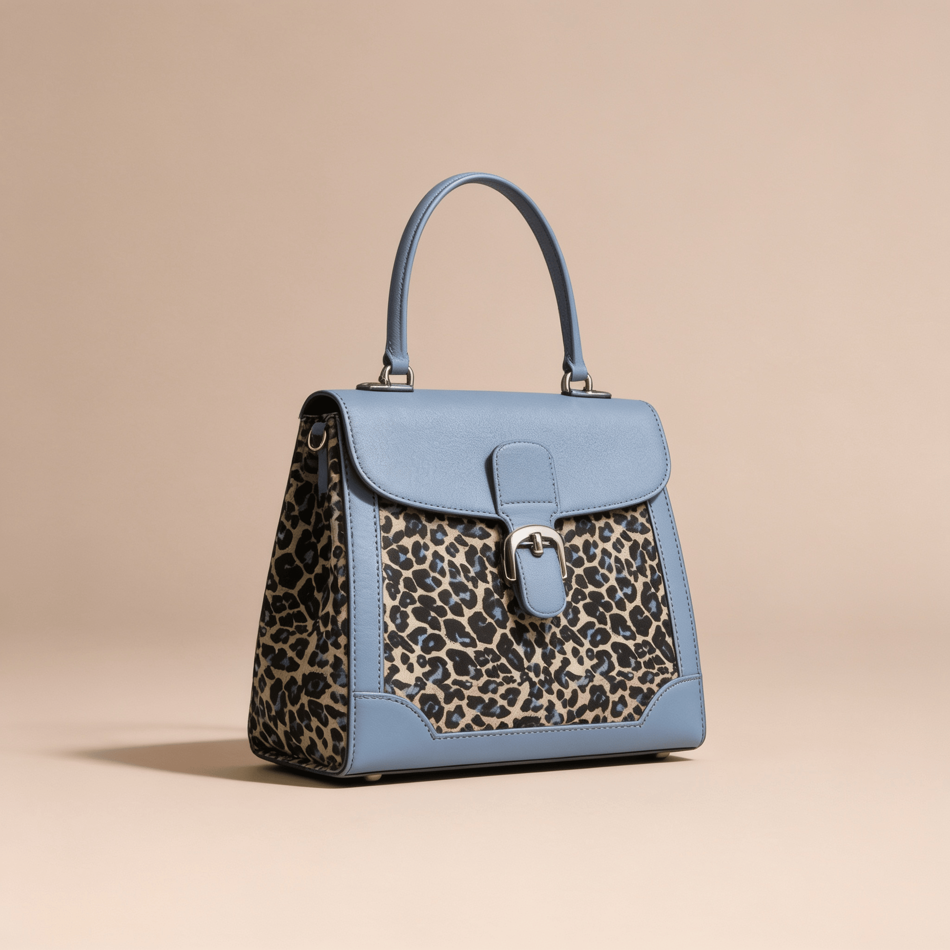 Borsa Shopper Savellini Mila in Tessuto — Nero Tropicale