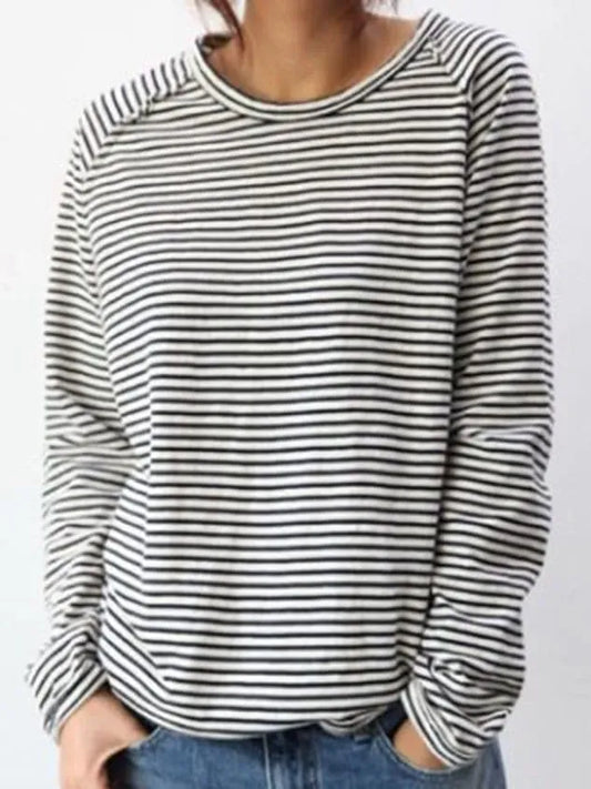Camicia da Donna a Righe a Maniche Lunghe — vista frontale