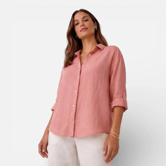 Camicia da Donna in Lino — vista frontale