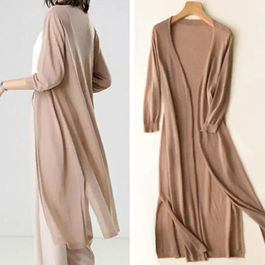 Cardigan da Donna Lungo — vista frontale