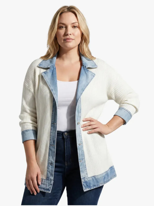Giacca da Donna in Denim — vista frontale