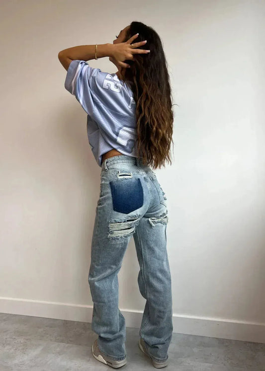 Jeans da Donna a Vita Alta — vista frontale