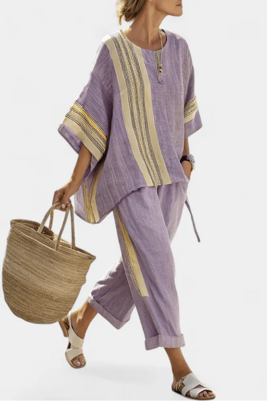 Pantaloni da Donna Eleganti a Righe — vista frontale