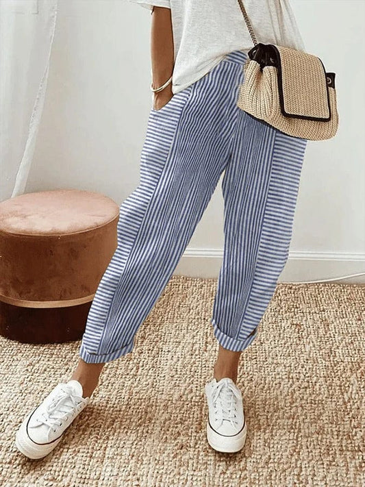 Pantaloni da Donna a Righe — vista frontale