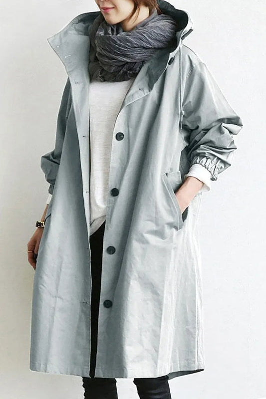 Trench da Donna con Cappuccio — vista frontale