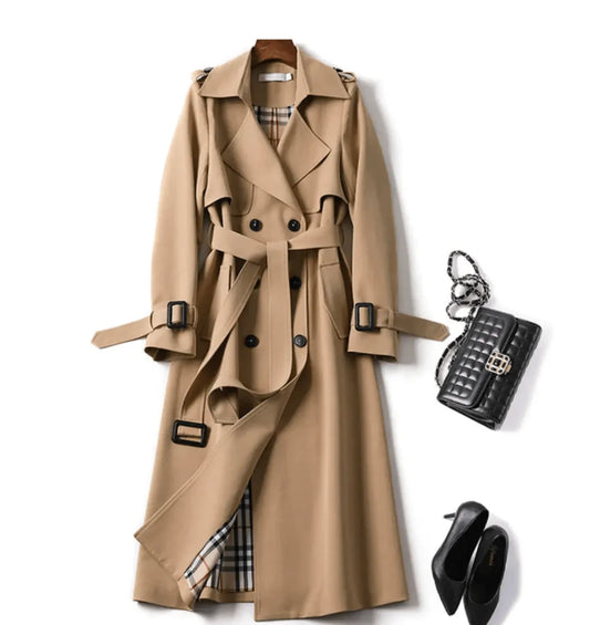 Trench da Donna con Cintura — vista frontale